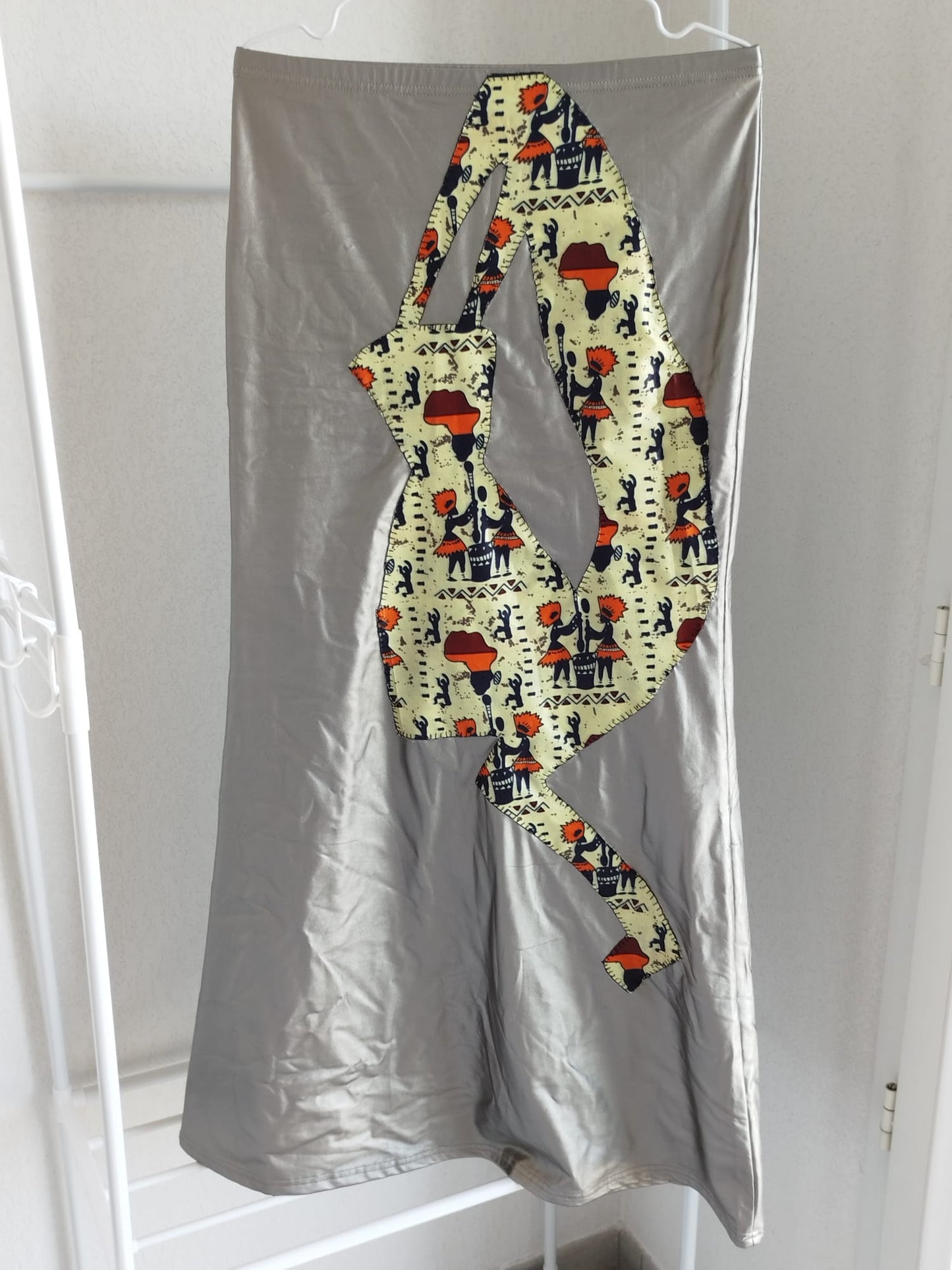 Ensemble jupe et haut en simili cuir