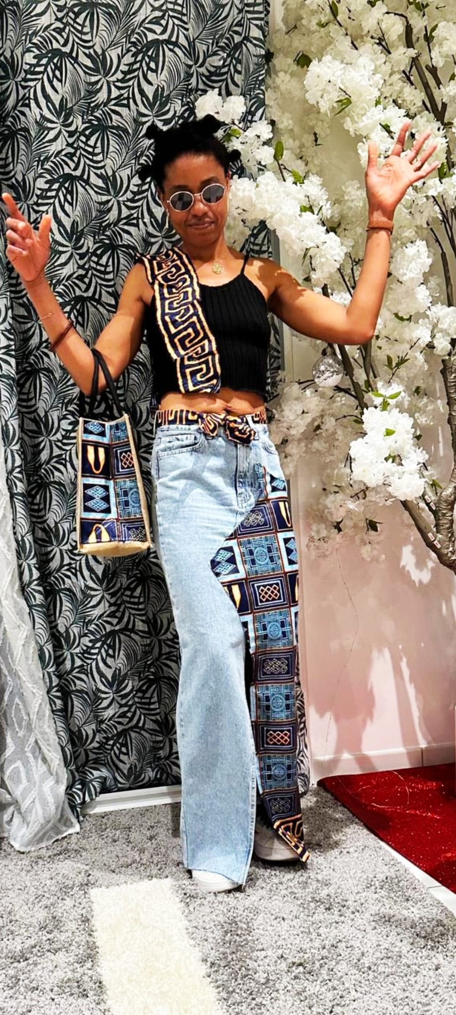 Jupe longue en jean